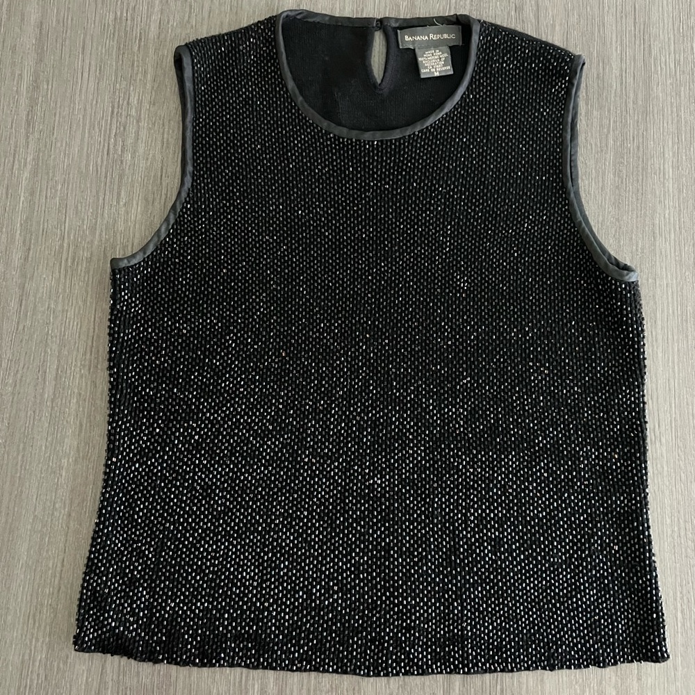 Banana Republic Black Merino Wool Tank